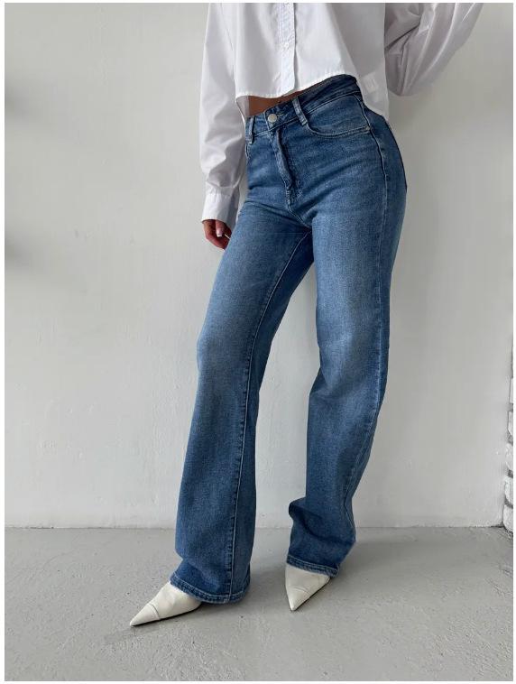2025 Damjeans med vida ben - Höstkollektion