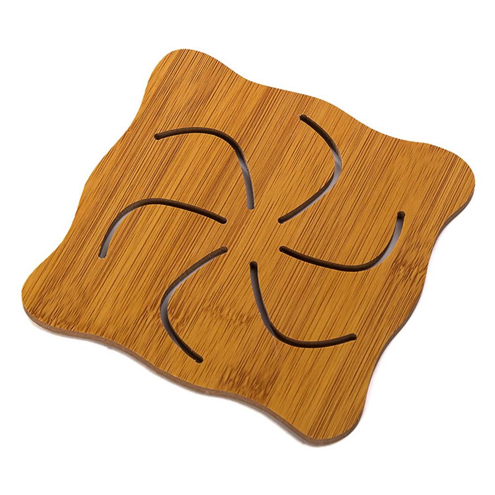 Wooden Potholder Table Mat Dishes pot bowl teapot hot Pot Hollow Holders Set For Hot
