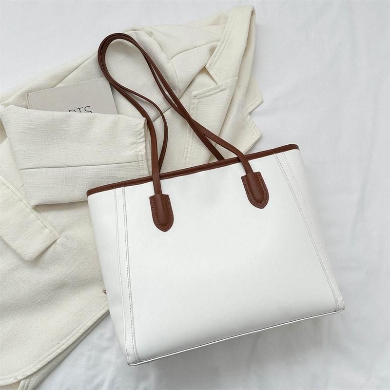Trendy Street Style Large Capacity Pu Tote Bag For Women 2024 Commuter Bag
