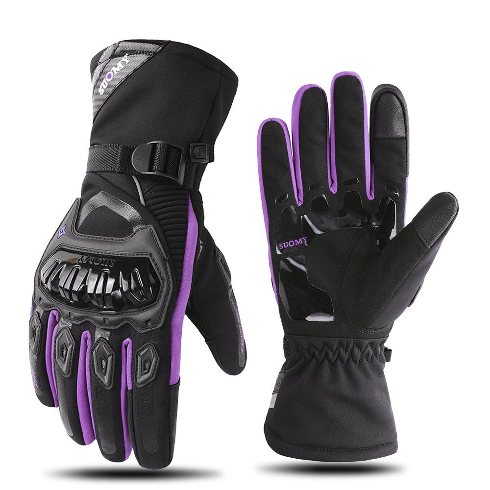 Winter motorcycle riding gloves touch screen waterproof warm electric vehicle gloves