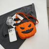 Halloween Bag New 2025 Cartoon Personalized Pumpkin Bag Xiaohongshu Same Women's Chain Messenger Small Round Bag