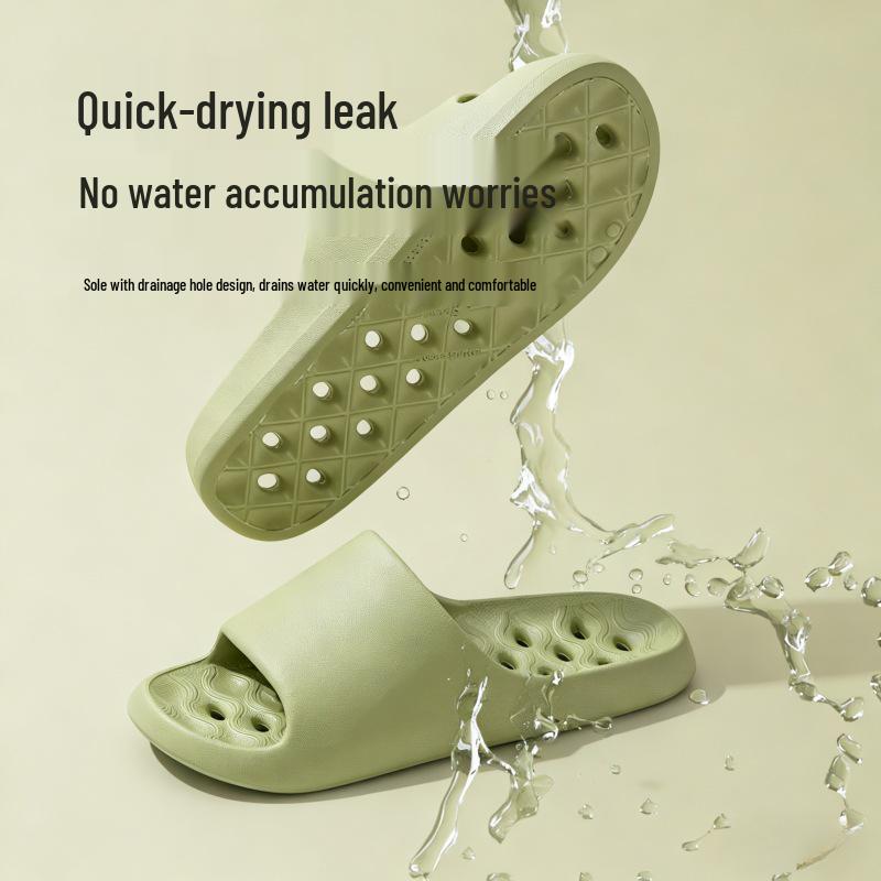 Women's Non-Slip Quick-Dry Shower Slippers, Water-Draining Hollow Design, 2026 Style, Cool Indoor Slippers for Men