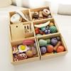 Children's wooden fruits and vegetables, joyful play at home toys, wooden simulation kitchen toys, cooking food Girls