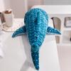 Simulation Cartoon Blue And White Shark Plush Toy Whale Baby Soft Animal Pillow Doll Children's Funny Birthday Gift