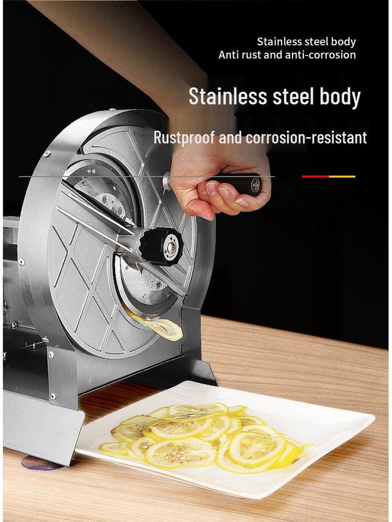 Stainless Steel Manual Electric Slicer for Fruits & Vegetables