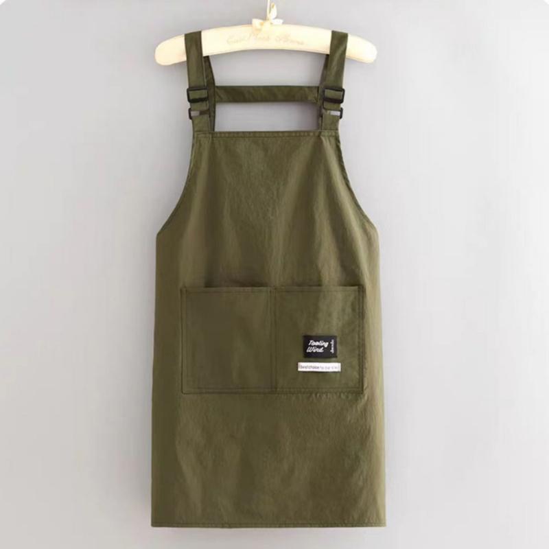 Fashionable Splash-Proof Korean Style Apron for Home Kitchen Cooking and Catering Special Work Clothes for Adults Waiter