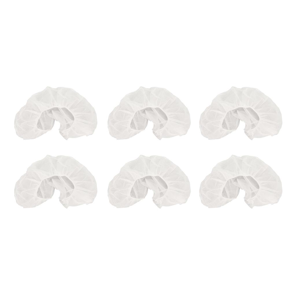 50pcs Beauty Salon Headrest Covers U Shaped Disposable Elastic Face Rest Pillow Covers