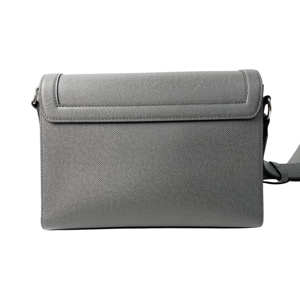 Used LOUIS VUITTONShoulder Bag Gray Leather Mens