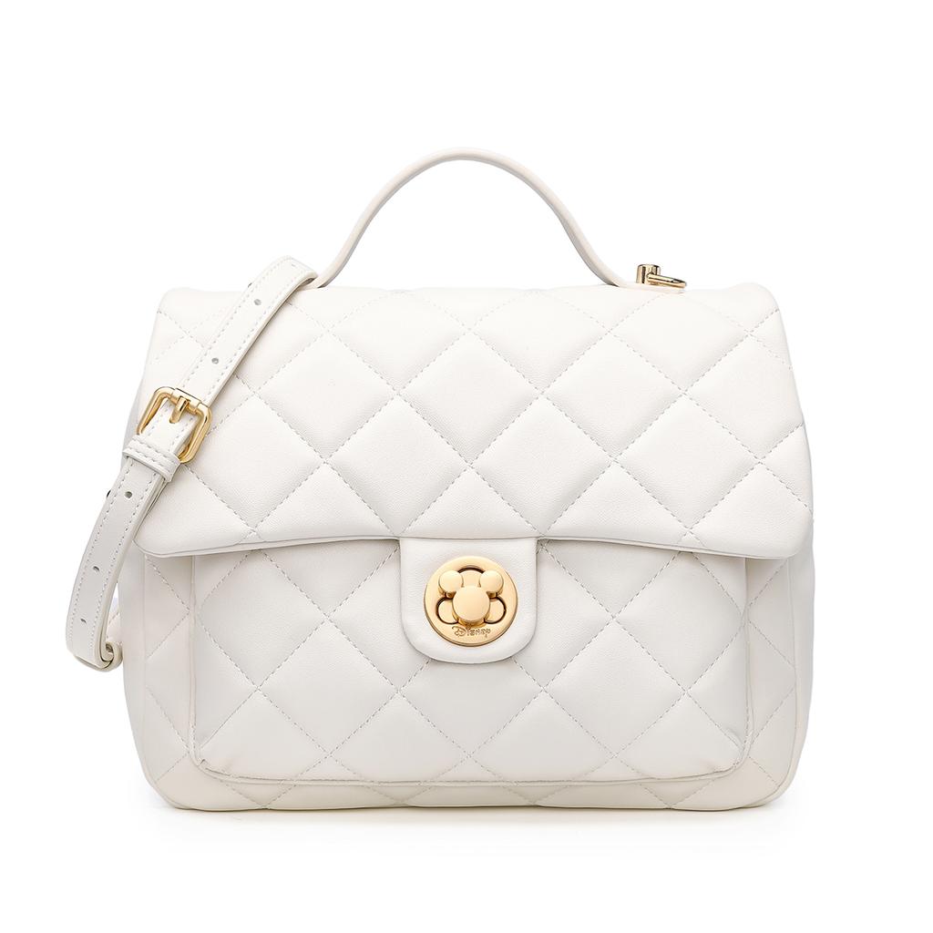 New Disney PU Handbag, Shoulder Bag, Shoulder Bag Regular Women's Ecru/Black DHF41410-A