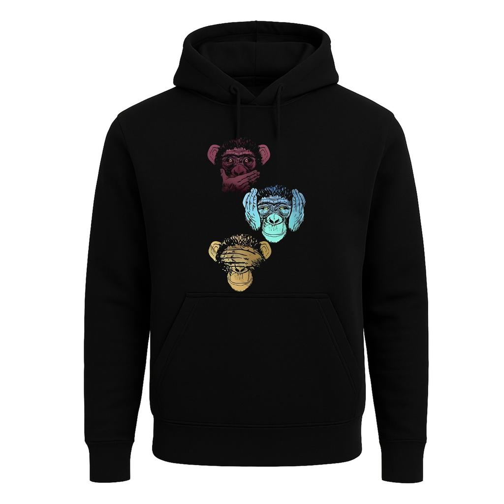 Hip Hop Monkey Animal Funny Monkey Joke Party Men's Sweatshirt Hoodie
