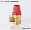 Brass Safety Valve Drain Relief Switch 1/2 Inch DN15 for Solar Water Heater Inner Outer Wire Brass 1/2" 3/4" Safety Valve