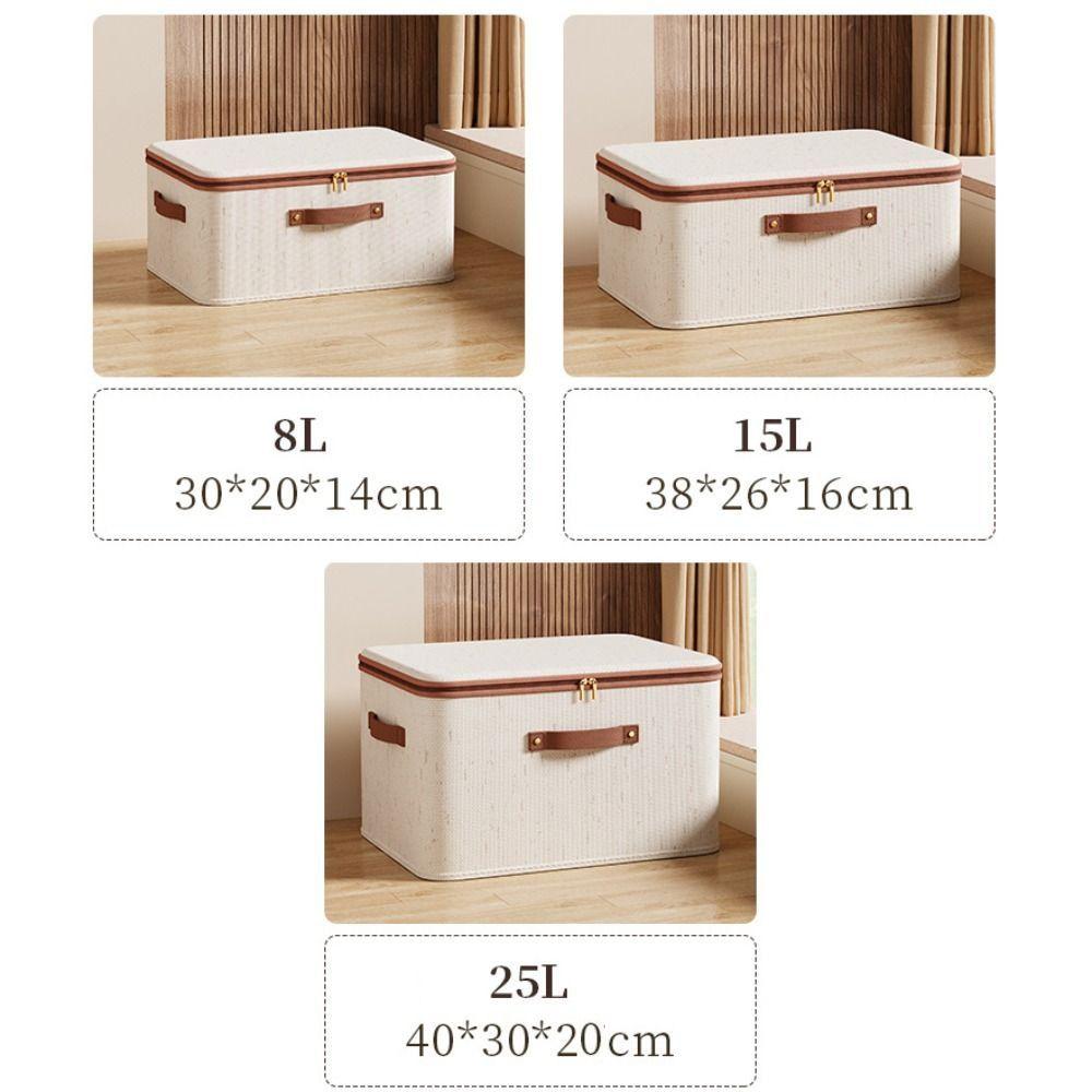 Large Capacity Storage Box with Lid Foldable Drawer New Classification Covered Box  Wardrobe