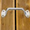  Large 5.81" 316 Stainless Steel Marine Door Handle – Heavy-Duty Mirror Polish – For Yachts, Boats, RVs, Bathrooms – 4-Hole Mount