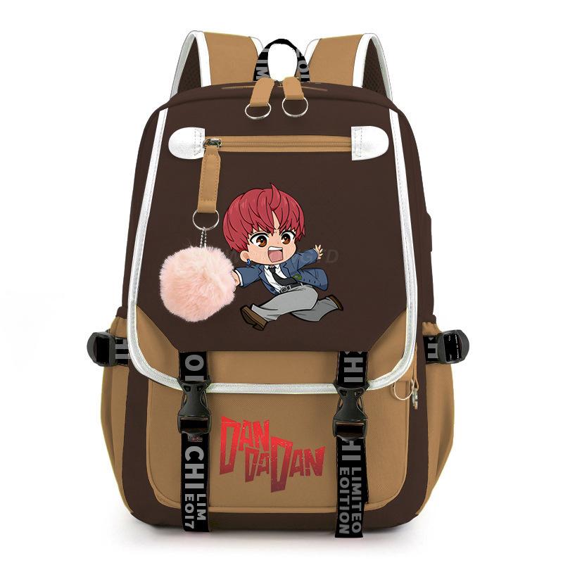 Bold Party Dandadan Surrounding Anime School Bag Fashion Male Female Versatile Elementary and Secondary School Student Lightweight Backpack
