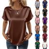 Women's Fashion Casual Round Neck Short Sleeve Shirt