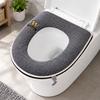 Zippered Plush Toilet Seat Cover for All Seasons