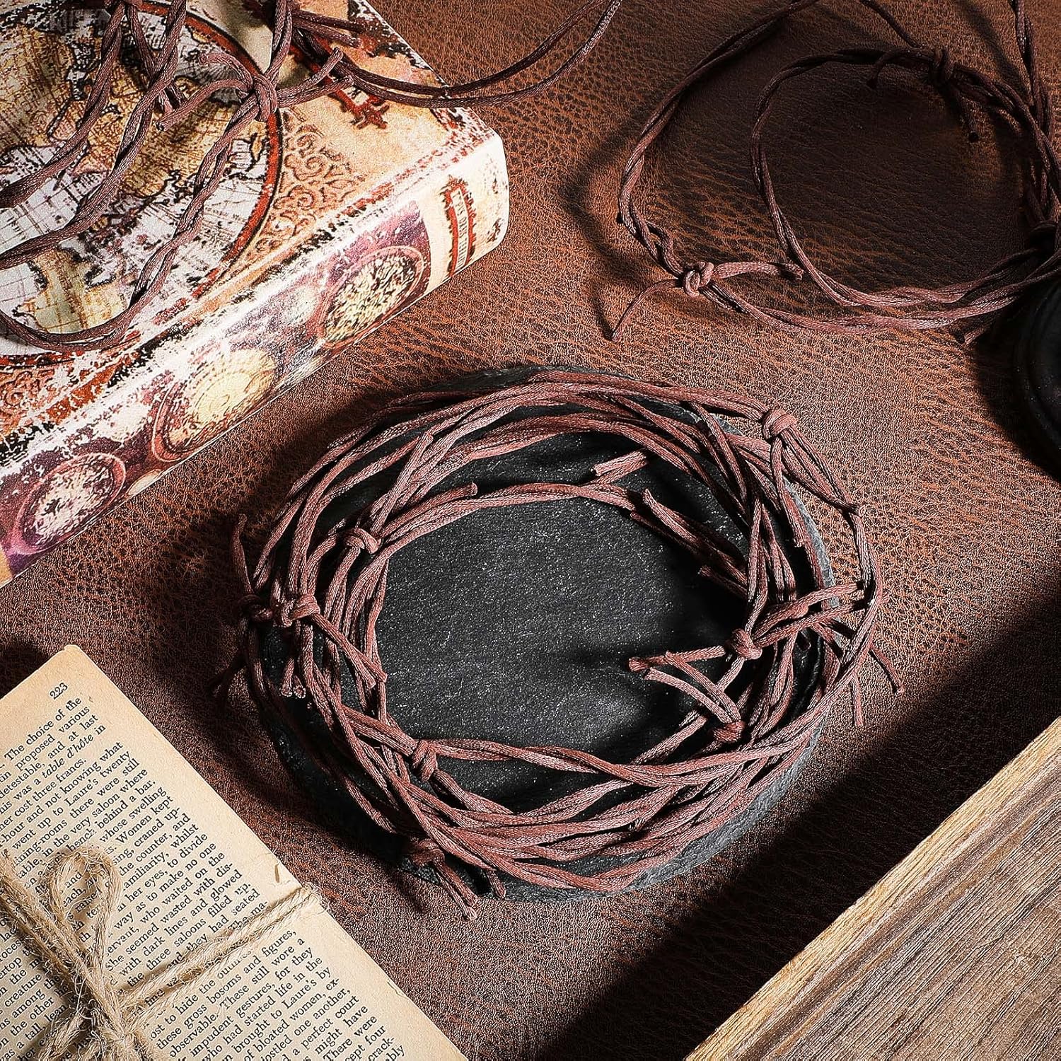 30 Feet 4 Pcs Fake Rusted Barbed Wire Garland Western Decorations Fake Barb Wire Rusted Barbed Wreath Rusty Garland Crafts Cowboy Christmas Tree