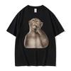 Funny Monkey Unhinged Reaction Stupid Meme T-shirt Unisex Women Fashion Humor Short Sleeve T Shirts Summer O-Neck Oversized T Shirt
