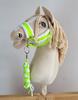 Hobby Horse Rope Lead - Neon Green/White