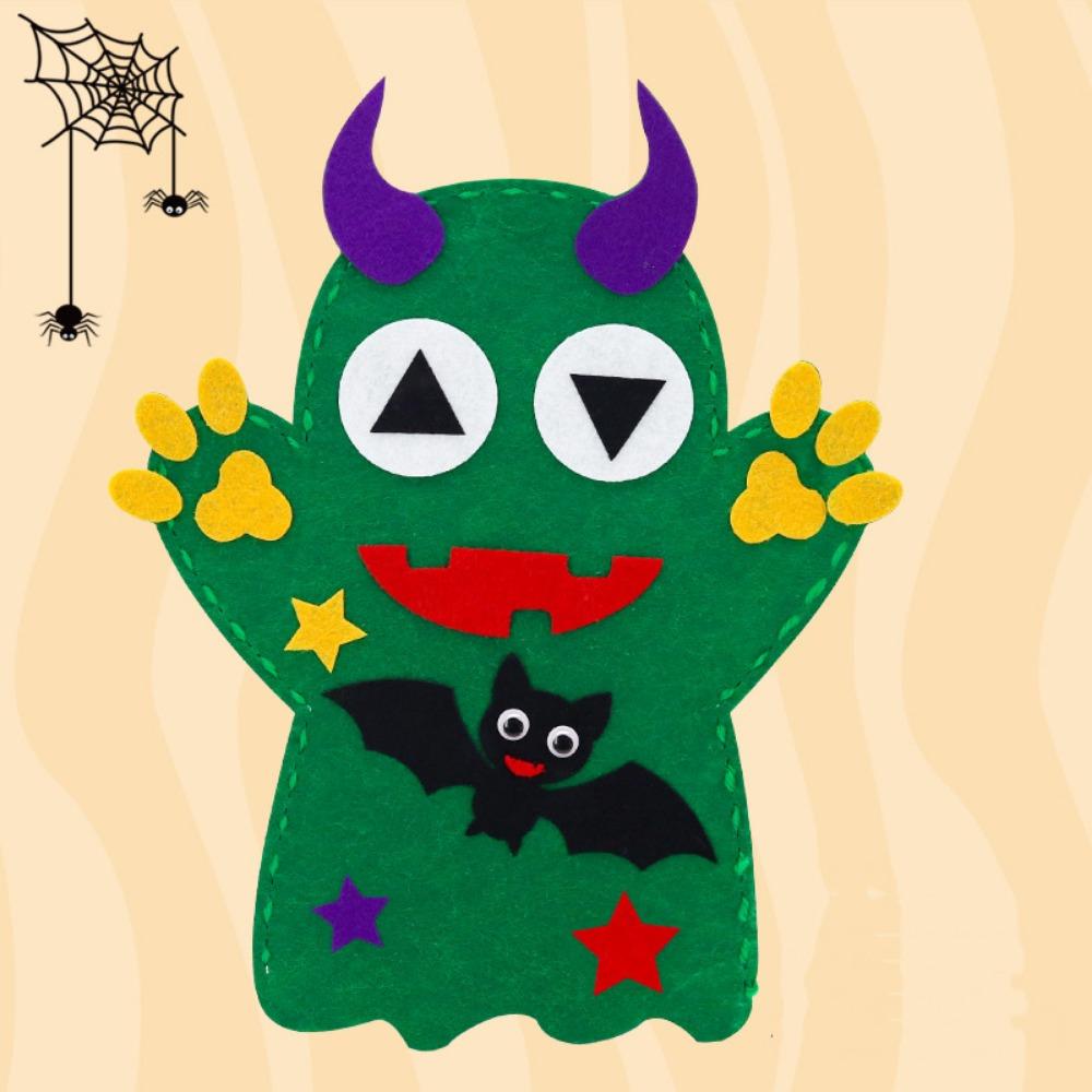 Bat DIY Hand Puppet Kits Pumpkin Halloween Puppet Hand Puppet Toy  Halloween Decoration