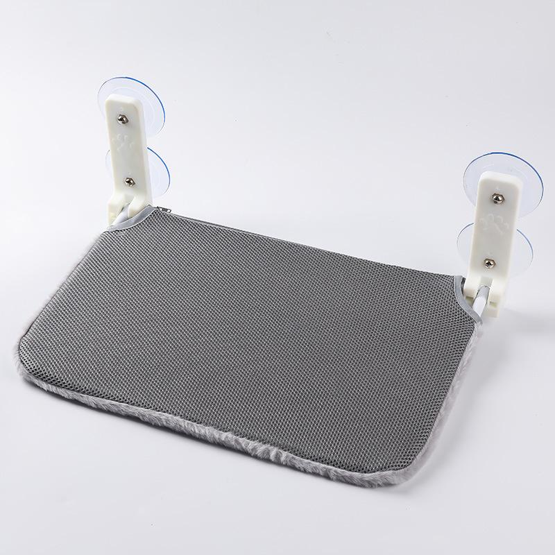 Hamac Plian pentru Pisici Ventuză Dublă Stabil Pluș Plasă Hamac Pisică Fereastră Perete Săritură Ventuză Hamac Pisică