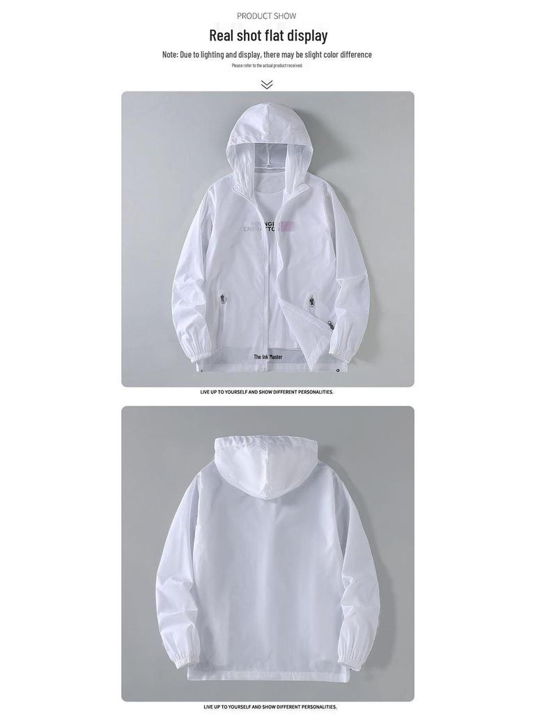 Men's Windproof UV Protection Hooded Jacket - Cool, Breathable, Summer Style