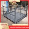 Customizable Heavy-Duty Galvanized Folding Metal Tote Box for Warehousing & Logistics