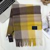 Xiaohongshu Popular Cherry Red New Year'S Red 100% Wool British Versatile Scarf Women'S And Men'S Cashmere Warm Scarf