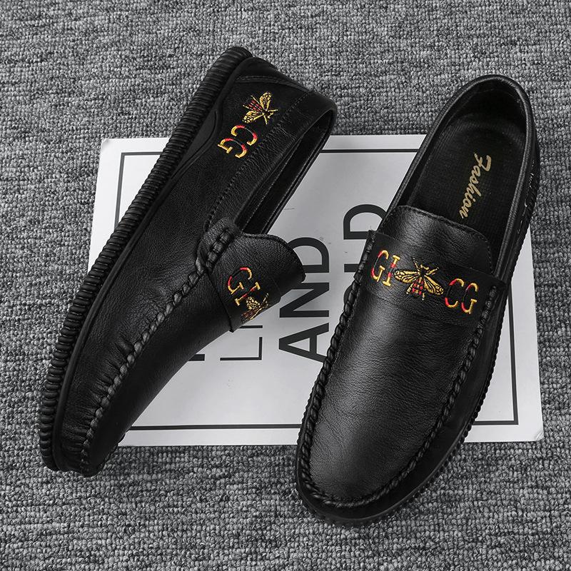 

Мужская обувь новый тренд Обувь Doudou универсальная деловая повседневная кожаная обувь тренд вождения 44