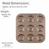 Non Stick Cake Plate 4/6/9/12 Cavity Cake Muffin Tin Tray Cute Cake Mold  for Home Kitchen