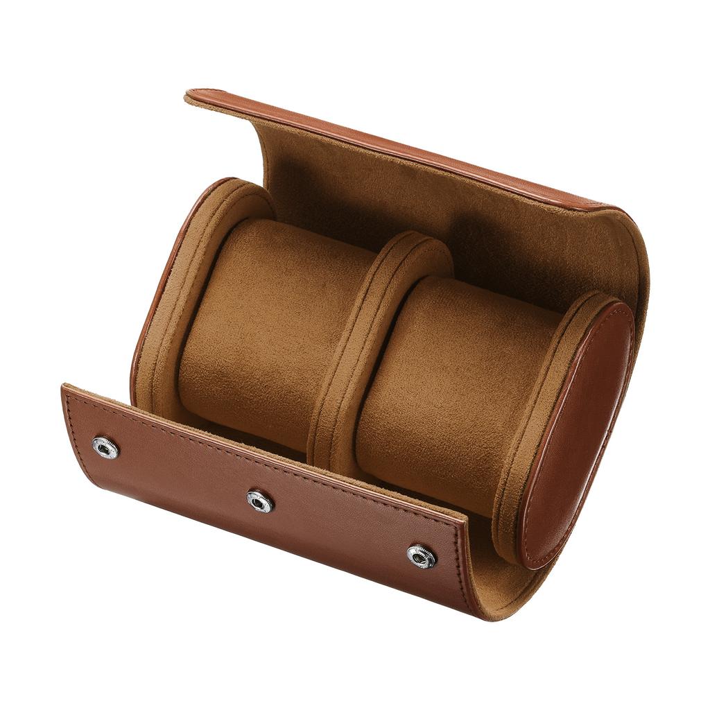 1/2/3 Slot Leather Watch Travel Case Single Watch Roll Storage Box Organizer for Men Women Watch Holding Storaging Displaying
