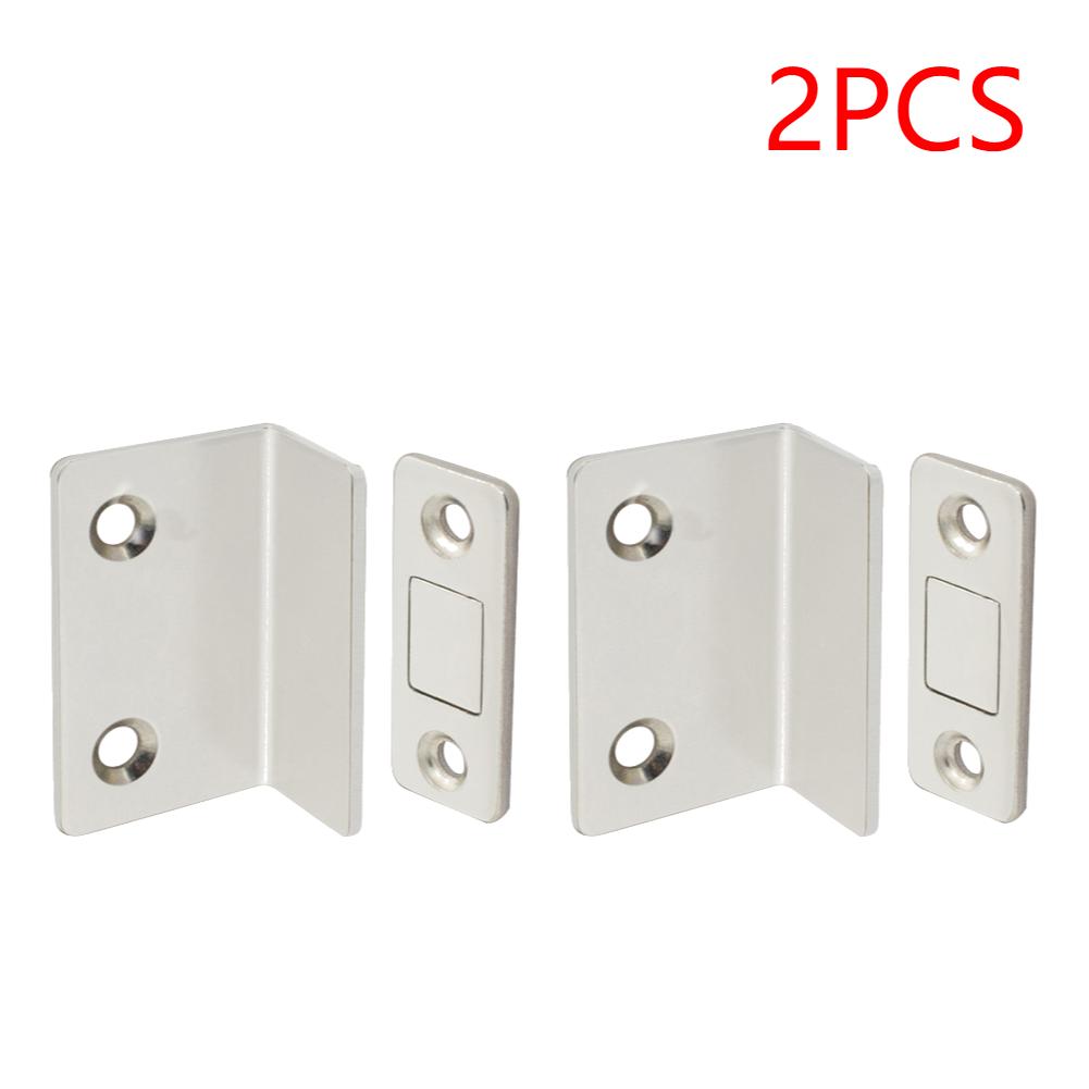 L-shaped Door Touch Magnetic Door Catch Latch-Invisible Strong Adhesion Drill-Free Mount Seamless Release- Ideal for Cabinets Do