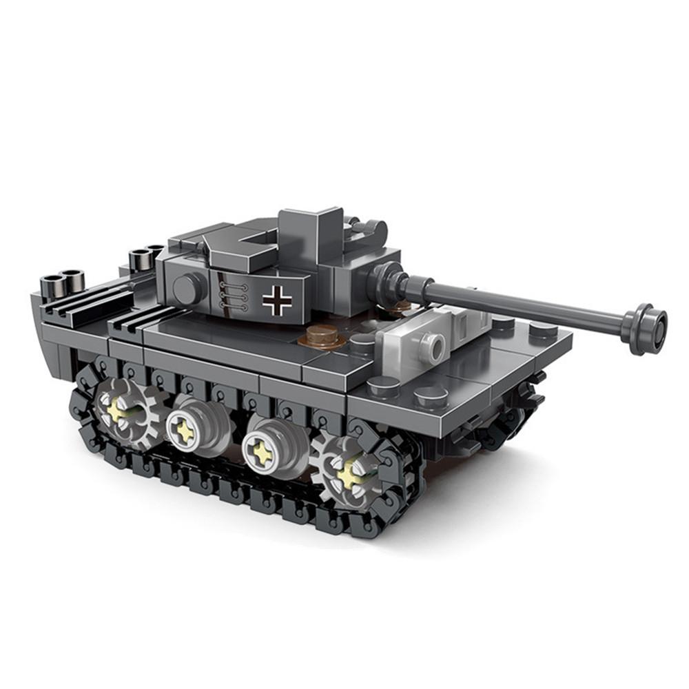 Military WW2 MOC Army King Tiger Tank 99A Main Battle Tanks M1A2 Tank Soldiers Building Blocks Bricks Set For Children Toys