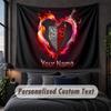 Custom Name Text Tapestry,VfB Stuttgart FC Decorative Wall Hanging, Background Tapestry For Home Bedroom