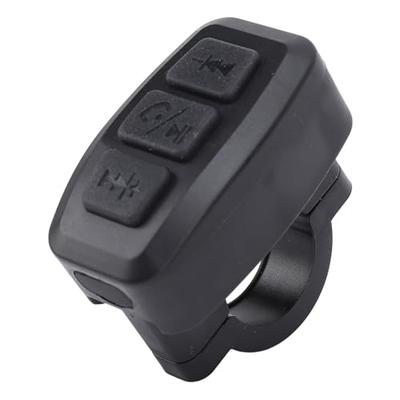 Controlador Bluetooth para Motocicleta Impermeable IPX6 Mando a Distancia para Teléfono para iOS Android Alcance de 15M (Negro)