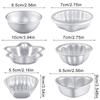 12Pcs 6 Shapes Metal Bath Bombs for Crafts DIY Handmade Soap Candle Cake Ice Cream Baking Handicraft Making Supplies