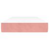 VidaXL Pocket Spring Bed Mattress Pink 90x220 Cm Thickness 20 Cm Velvet,mattress,bed Mattress,divan Mattress,