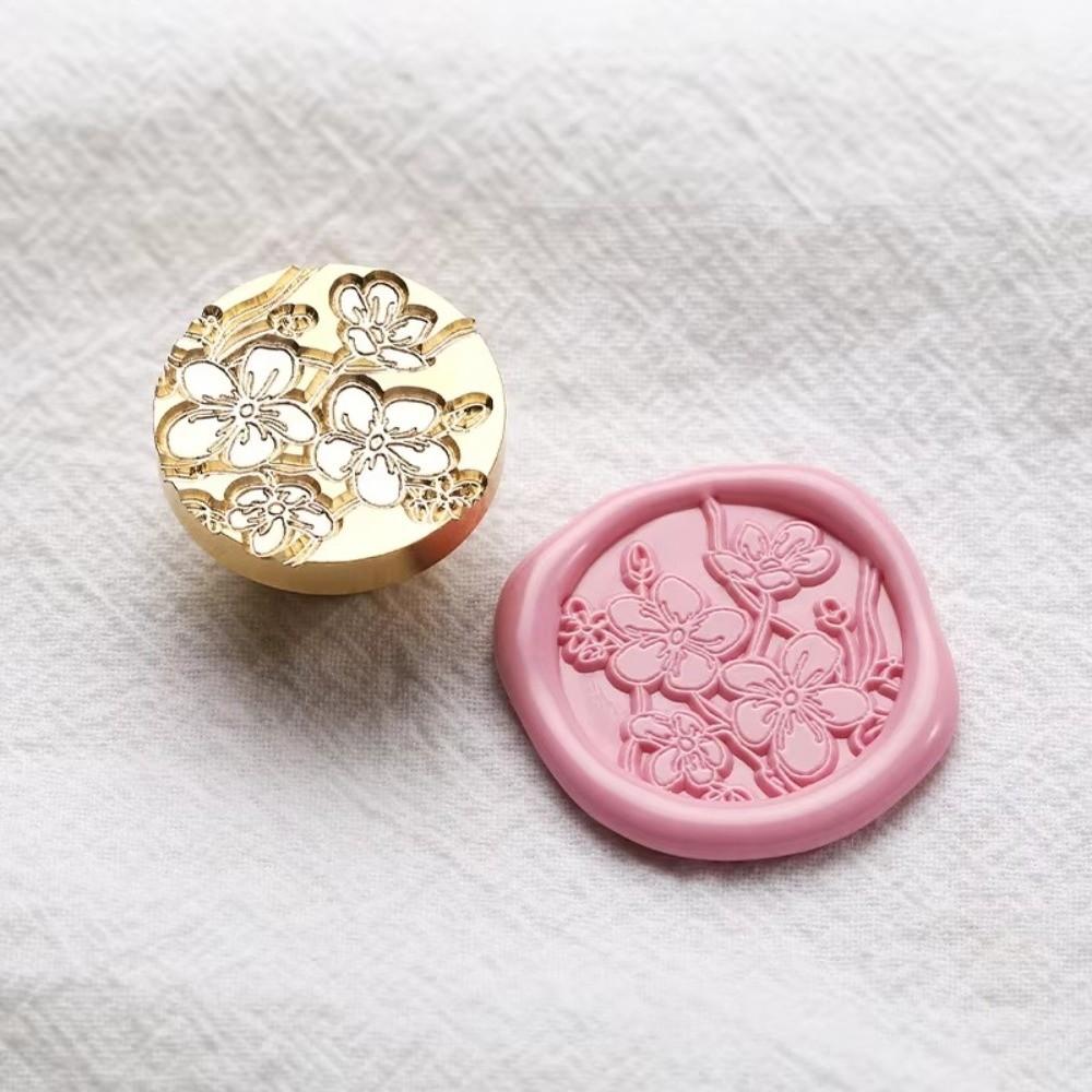 Round Scrapbooking Sealing Wax Brass Sealing Wax Stamp Head  Gift Packaging Cards