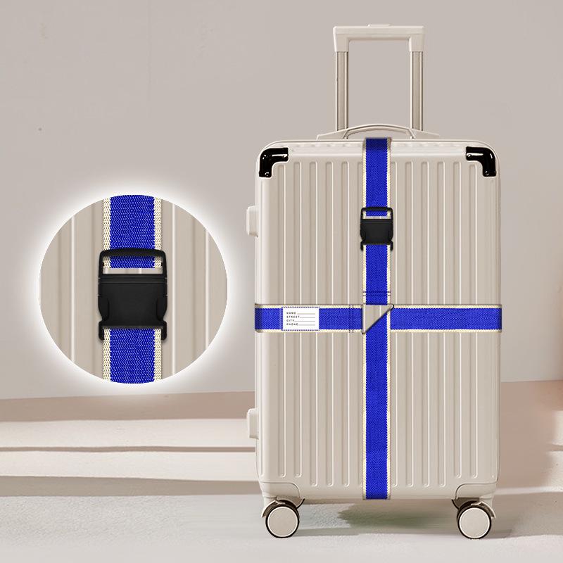 Luggage Strap: One-Word Cross Design, No Combination Lock