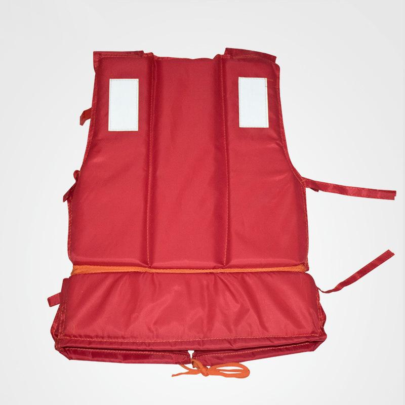 High Buoyancy Life Vest Adult Foam Oxford Cloth Boat Vest Outdoor Rafting Red Life Vest