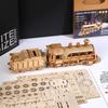 Deluxe 3D Wooden Train Puzzle Toy - Educational DIY Assembly Ornament