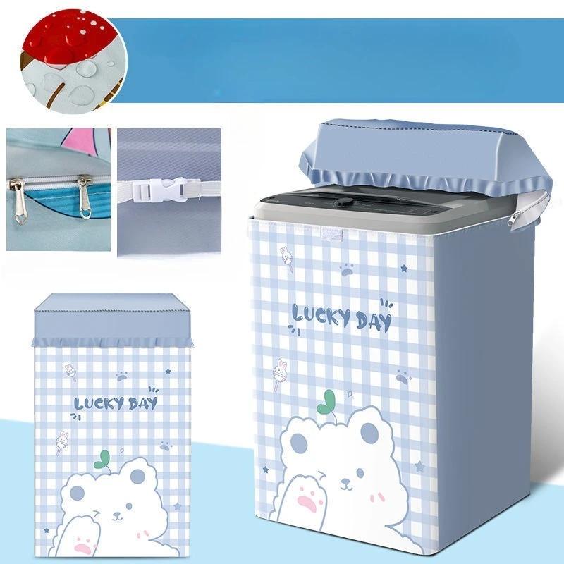 Capa para Máquina de Lavar com Abertura Superior, Capa Impermeável e Protetora Solar, Capa Protetora contra Pó, Pano de Cobertura Isolante Térmico Totalmente Automático