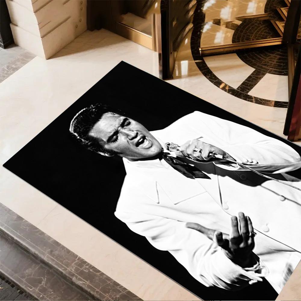Elvis Presley Rock Legend Area Rug Design for Playrooms Living Rooms Dining Room Dormitory Anti-slip Rug Office home decor Spiritual Gift
