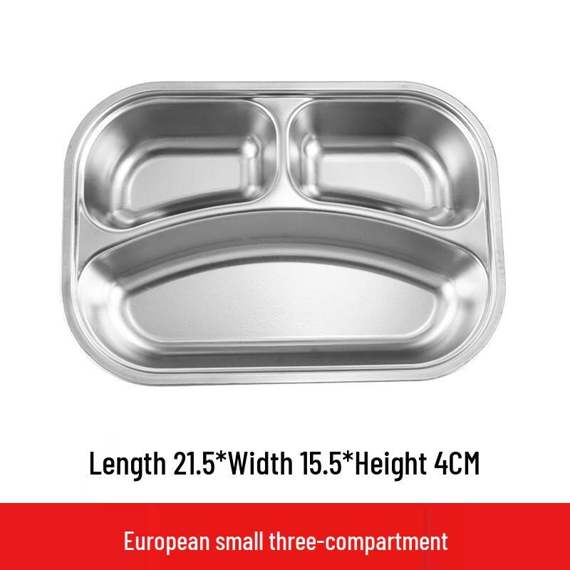 

304 Stainless Steel Divided Lunch Plate