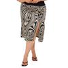 Womens/Ladies Swirl Print Plus Midi Skirt