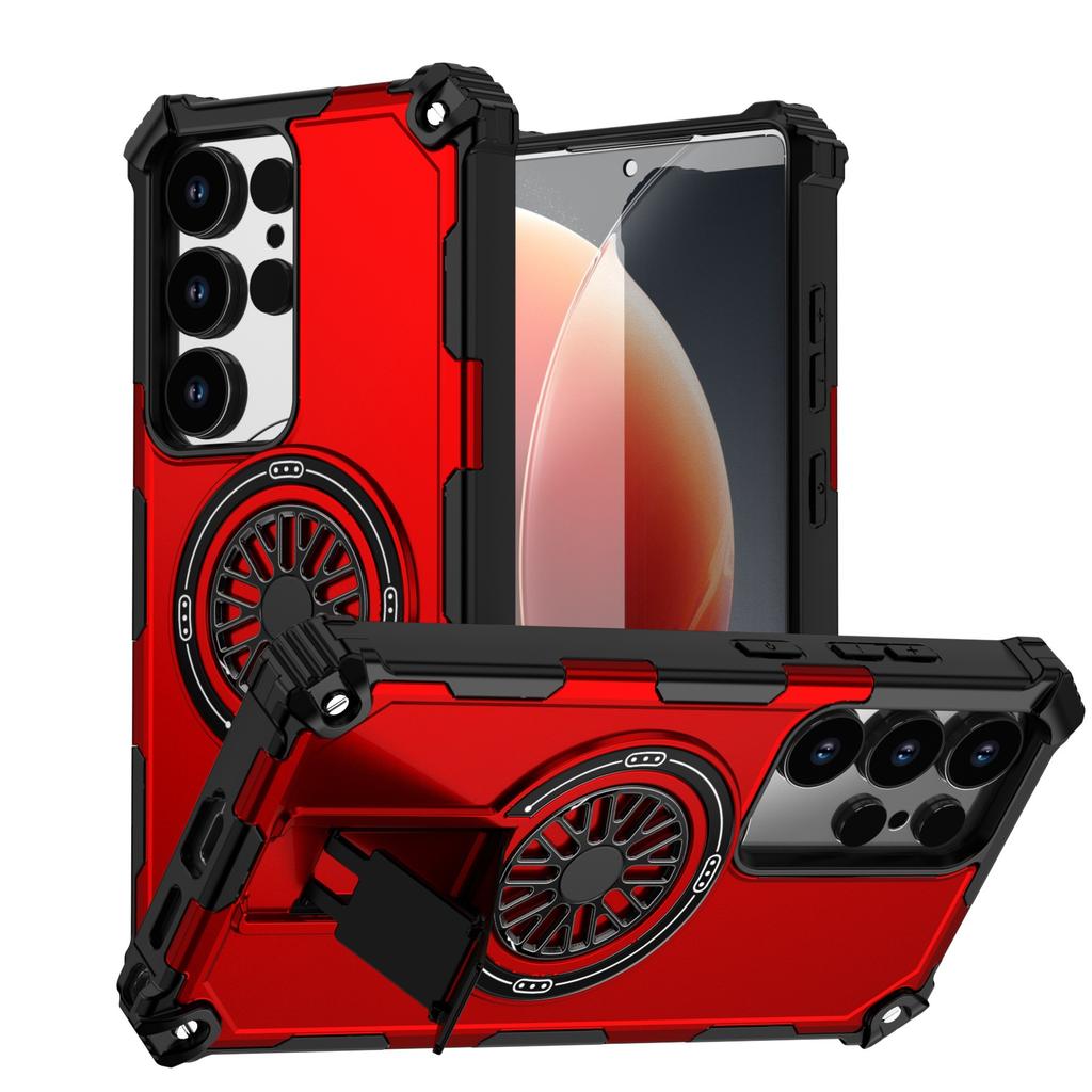 Guardian Magnetic Phone Case for Samsung S25 Ultra Stand Moto Shockproof PC Case