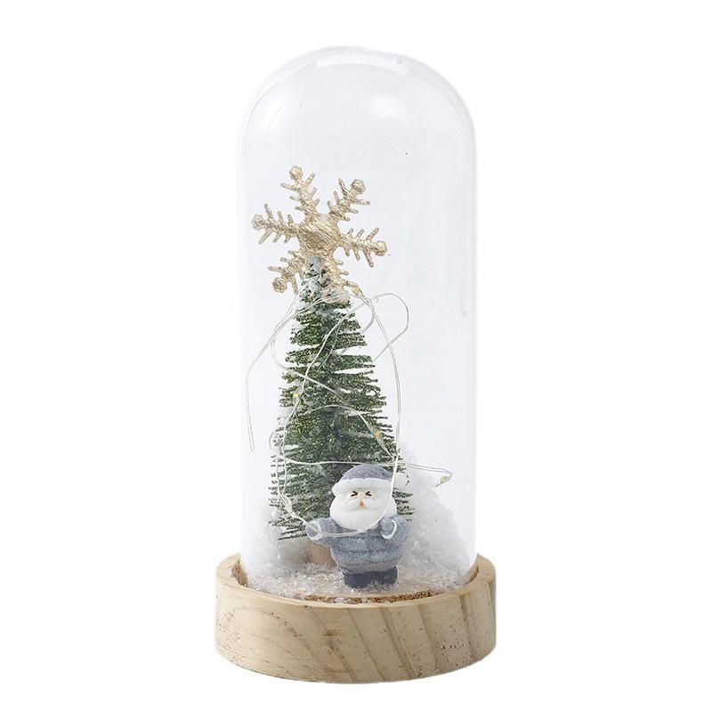 LED Weihnachtsmann Weihnachtsbaum Glas Lampenschirm Geschenk