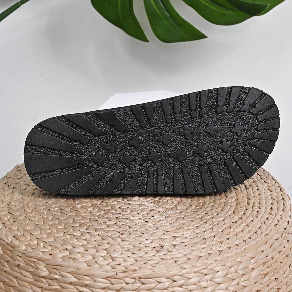 Leopard Print Cross Rivet Thick-Soled Women's Slippers - Summer 2025 European American Fashion with Single Strap Buckle in Plus Sizes.