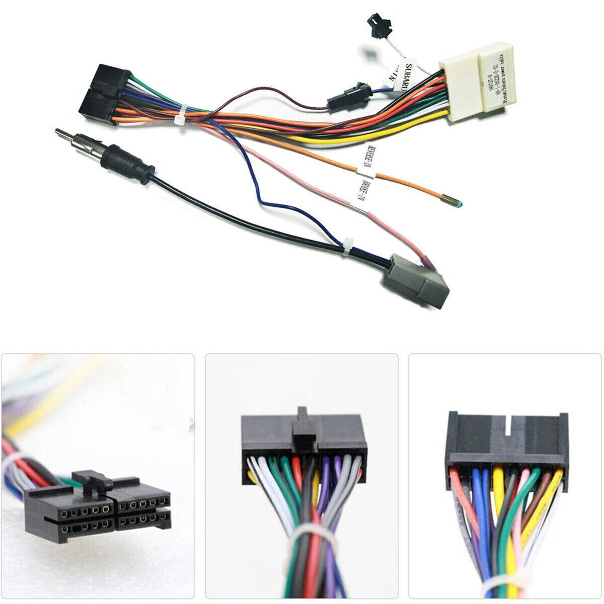 Car Stereo 20PIN Wiring Harness Connector 1/2din Android Power Cable For Nissan