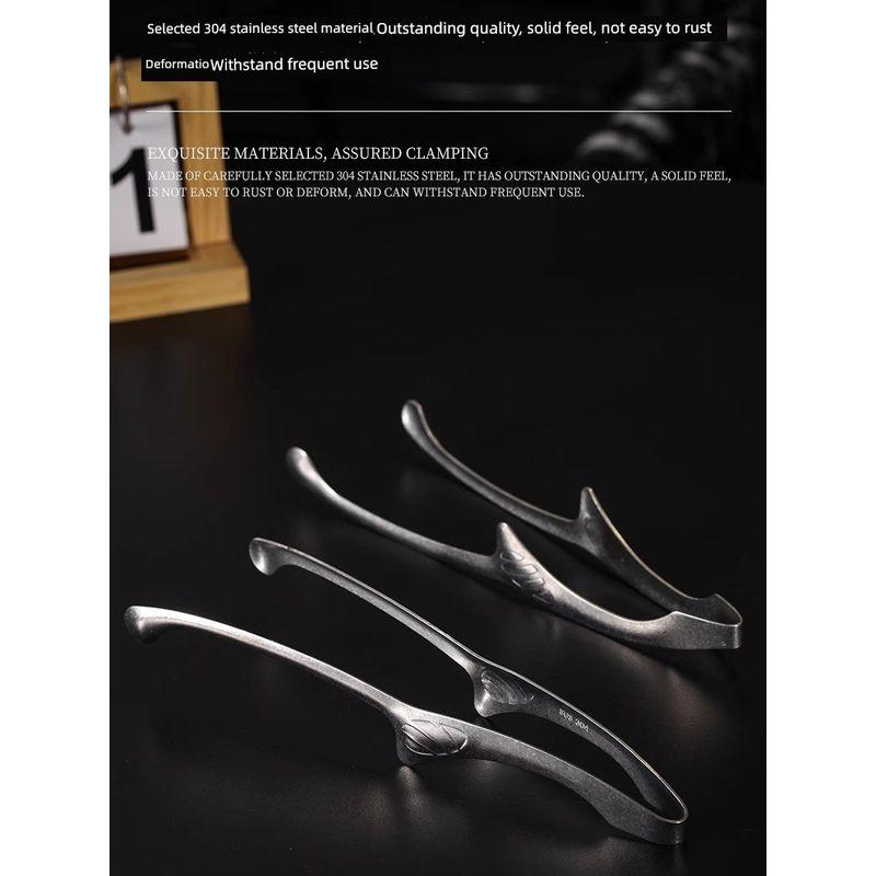 Retro Barbecue Tongs 304 Stainless Steel Tongs Food Tongs Steak Tongs Barbecue Tongs Korean Barbecue Utensils